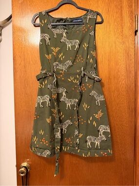 Princess highway zebra belted mini dress